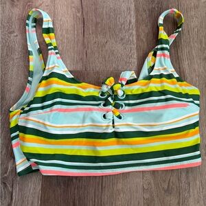 Aerie Striped Bikini Top